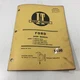 Genuine I&T Ford Shop Manual FO-18 1963 Fordson Dextra Super 2000 Performance 