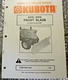 Kubota Parts & Service Manual 11/83 Front Blade Model B2030 for B6100-B7200
