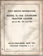 Original Allis Chalmers TL-14A Tractor Loader Field Service Information Manual