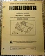 Vintage  Kubota Illustrated Parts List Manual Model G4000 Rotary Tiller