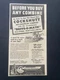 1951 CANADIAN COCKSHUTT TRACTOR AD CANADA MODEL SP 132 137 COMBINE