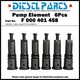 6Pcs Pump Element Plunger F000401458 F401458 for Mercedes Benz 1620 1621 OM366LA