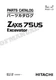 HITACHI ZAXIS ZX75US Excavator Parts Catalog Manual SN 030001-