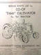Cockshutt CO-OP E1042 Cultivator Attachment for E4 Farm Tractors Parts Manual