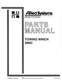 89 Towing Winch Service Parts Manual Fits Hyster D89C 599208W