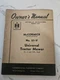 International Harvester McCormick No. 27-v Universal Mower Owners Manual