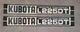 KUBOTA L225DT (19") Quality Reproduction Hood Decal Set - For KUBOTA 225 Tractor