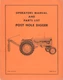 Allis Chalmers WD WD45 Post Hole Digger Owner & Parts Manual Snap Coupling Mount