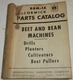 McCormick Deering BBM-1A Beet & Bean Machines Parts Catalogs, Drills, Planters