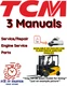 TCM FD40C9 FORKLIFT SERVICE ENGINE REPAIR PARTS MANUALS PDF ON USB