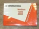 International Medium Duty 1000 4000 Operator's Manual 1087596-R6 OEM NEW