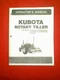 KUBOTA TRACTOR TILLER ATTACHMENT #S FL1021 FL1021R FL1271 FL171R FL1521C MANUAL