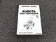 Kubota Z122E Z121S Z125E Z125S Zero Turn Mower Owner Operator Manual