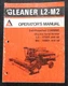 GENUINE ALLIS CHALMERS GLEANER "L2 M2" COMBINE OPERATORS MANUAL NICE SHAPE