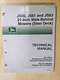 John Deere,  Technical Manual,  JS60 JS61 JS63, 21 Inch Walk-Behind Mower Steel