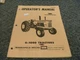 Minneapolis Moline G-1000 Tractor Owner Operator Manual S-430B xz