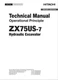 HITACHI ZX75US-7 Excavator Operational Principle Technical Manual TODEW60-EN-00