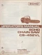 ECHO CHAIN SAW OPERATOR"S MANUAL CS-452VL  P/N 898 560-1013 0