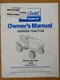 Original IH International Harvester Cub Cadet Model 1862 Garden Tractor Manual