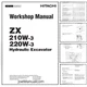 Hitachi ZX210W-3 220W-3 Excavator Workshop Manual PDF