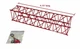 Manitowoc 4100W Boom Extension Kit - Red - Weiss Bros 1:50 Scale Model New