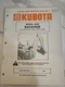 Kubota Model 4540 Backhoe Owners Manual L3350 L3750 L4150