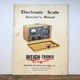 Weigh-Tronix Electronic Scale Operstor's Manual, Issued 1970s