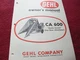 Gehl CA 600 One Row Forage Harvester Head Operator's Manual