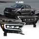 VLAND For 15-22 Ford Ranger LED Projector Headlights Sequential Amber Marker Set