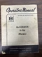 Operators Manual International Harvester McCormick U-F28