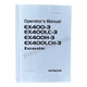 HITACHI EX400-3&nbsp;EX400LC-3&nbsp;EX400H-3&nbsp;EX400LCH-3 EXCAVATOR OPERATORS MANUAL