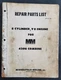 MINNEAPOLIS-MOLINE 8 CYLINDER V8 ENGINE FOR 4296 COMBINE REPAIR PART LIST R-2119