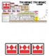 Terex TH1056C Telehandler Forklift Decal Kit 7 YEAR VINYL!