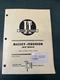I&T Shop Service Manual MF-37 Massey Ferguson MF205 MF210 MF220