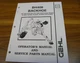 Gehl BH408 Backhoe for SL4625 Skid Loader Parts Catalog & Operator Manual xz