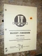 UP TO 1966 MASSEY FERGUSON MODELS MF25 MF 130 TRACTOR I & T SHOP MANUAL SERVICE