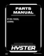 Hyster H135-155XL 10/13 Forklift Parts Manual Catalog Exploded View Diagram Book