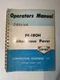 Blaw-Knox PF-180H Bituminous Paver Operator's  Manual
