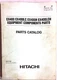 HITACHI PARTS CATALOG EQUIPMENT COMPONENTS PARTS PARTS NO. P164-E1-6 EX400