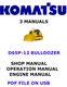 KOMATSU D65P-12 BULLDOZER SHOP SERVICE REPAIR ENGINE MANUAL PDF ON USB