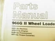 CAT Caterpillar 966G II WHEEL LOADER  PARTS MANUAL ANZ1-UP