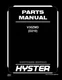 Hyster V30ZMD (D210) Forklift Parts Manual Catalog Exploded View Diagrams Book