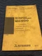 ORIGINAL 1984 MITSUBISHI MG500 MOTOR GRADER PARTS CATALOG MANUAL MG 500