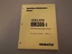 Komatsu HM330-1 Excavator Operation Maintenance Manual , s/n 1260 - up 