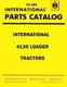 International Harvester 4130 Loader Tractor Chassis Parts Catalog Manual IH