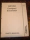 GEHL GE1202 EXCAVATOR PARTS MANUAL