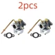 2PCS Silver 632351 HM80 Fits For Tecumseh HM80 HM-70 155446L 155446M Engine Carb