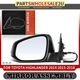 White Left Manual Folding Mirror with 6 pin for Toyota Highlander 2014 2015-2018