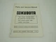 Kubota B/L 2563 Snowblower Parts and Service Manual