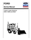 Ford 555A, 555B, 655A Tractor Loader Backhoe Service Manual Repair Shop Book